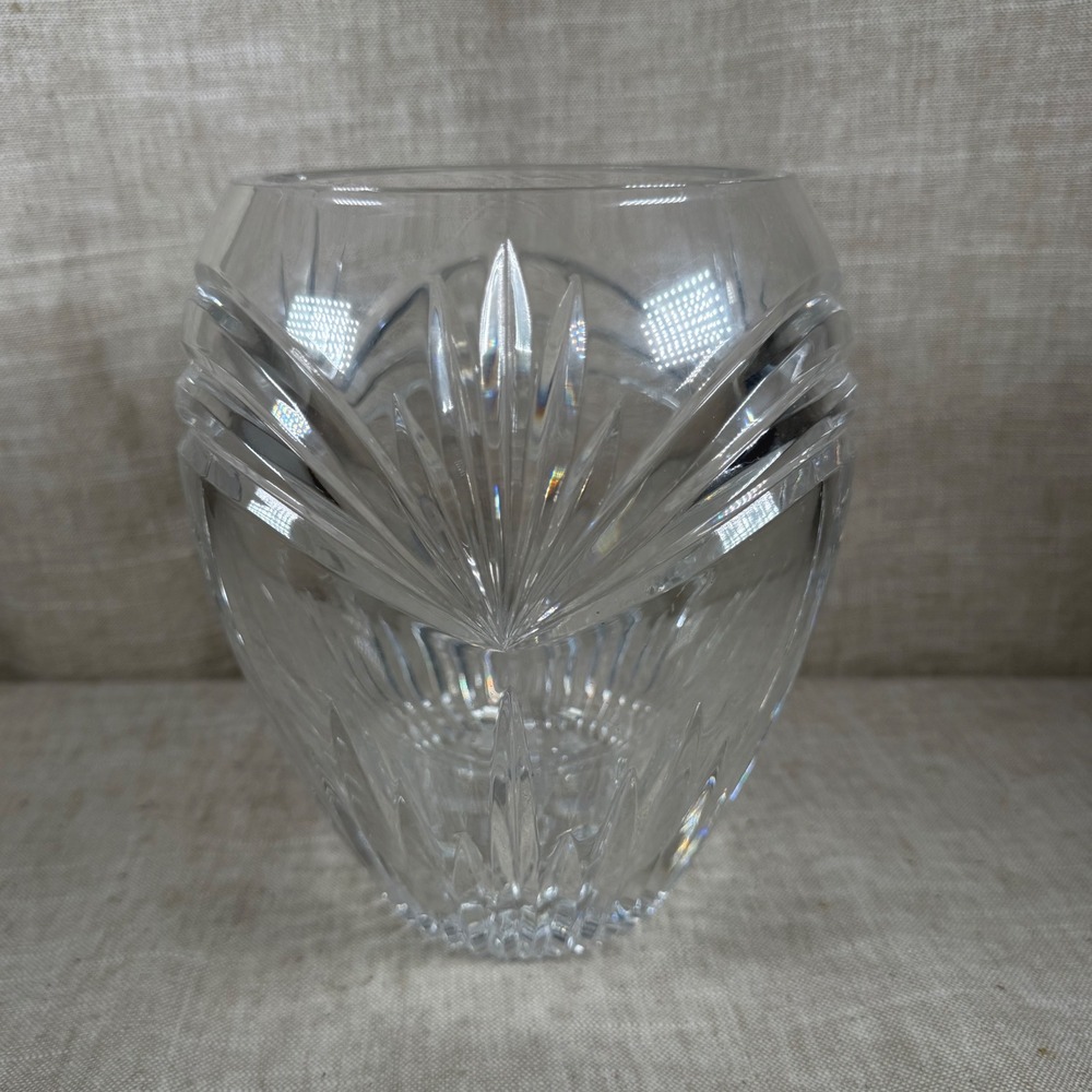 Marquis by Waterford Crystal Vase Good Vintage Clear Cut Glass 8 Inch Germany